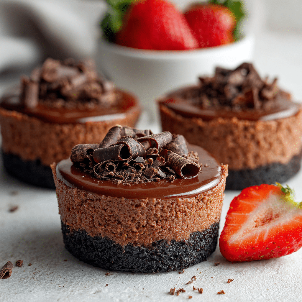 Mini Chocolate Cheesecakes
