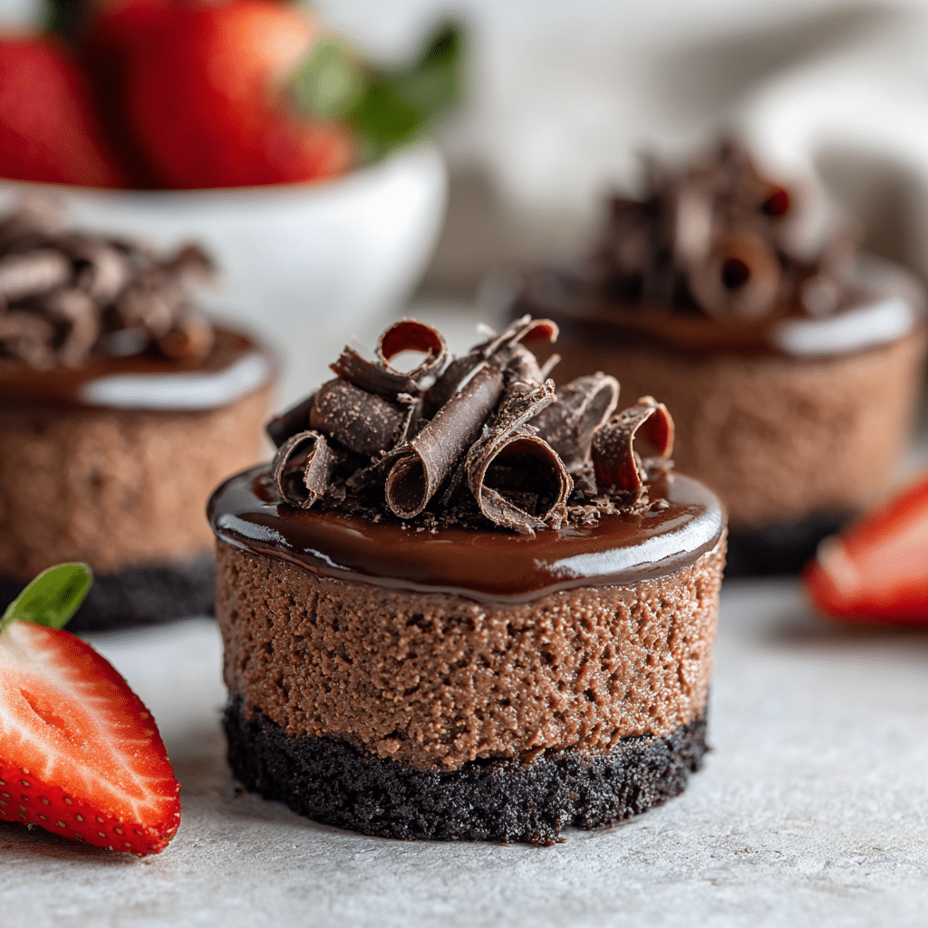 Mini Chocolate Cheesecakes