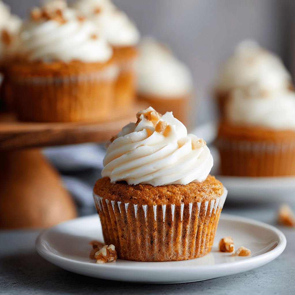 Carrot Cake Cupcakes (with Cream Cheese Frosting)