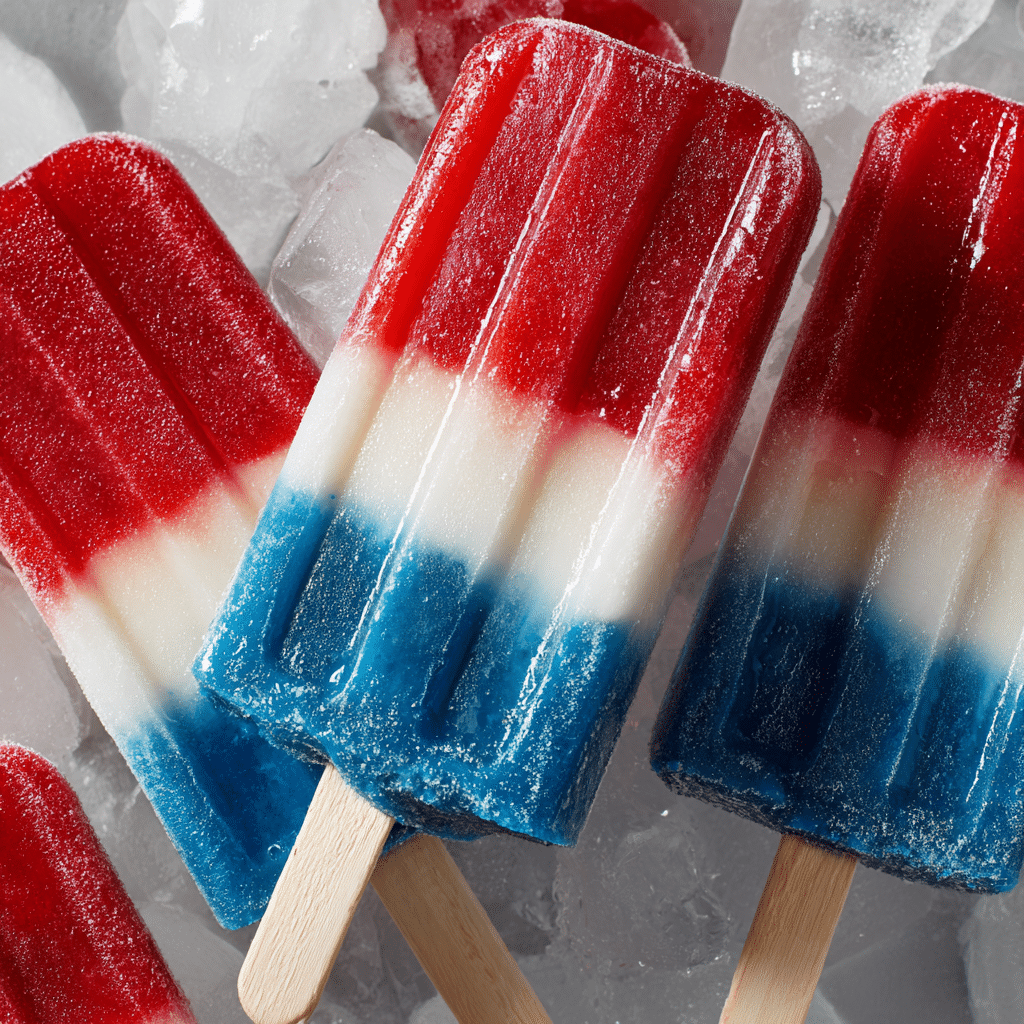Red White and Blue Popsicles