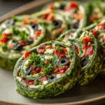 Greek Salad Pinwheels