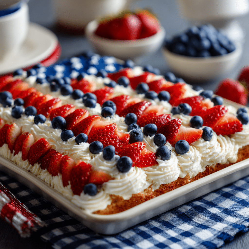 Flag Fruit Pizza