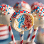 Red, White & Blue Cake Pops