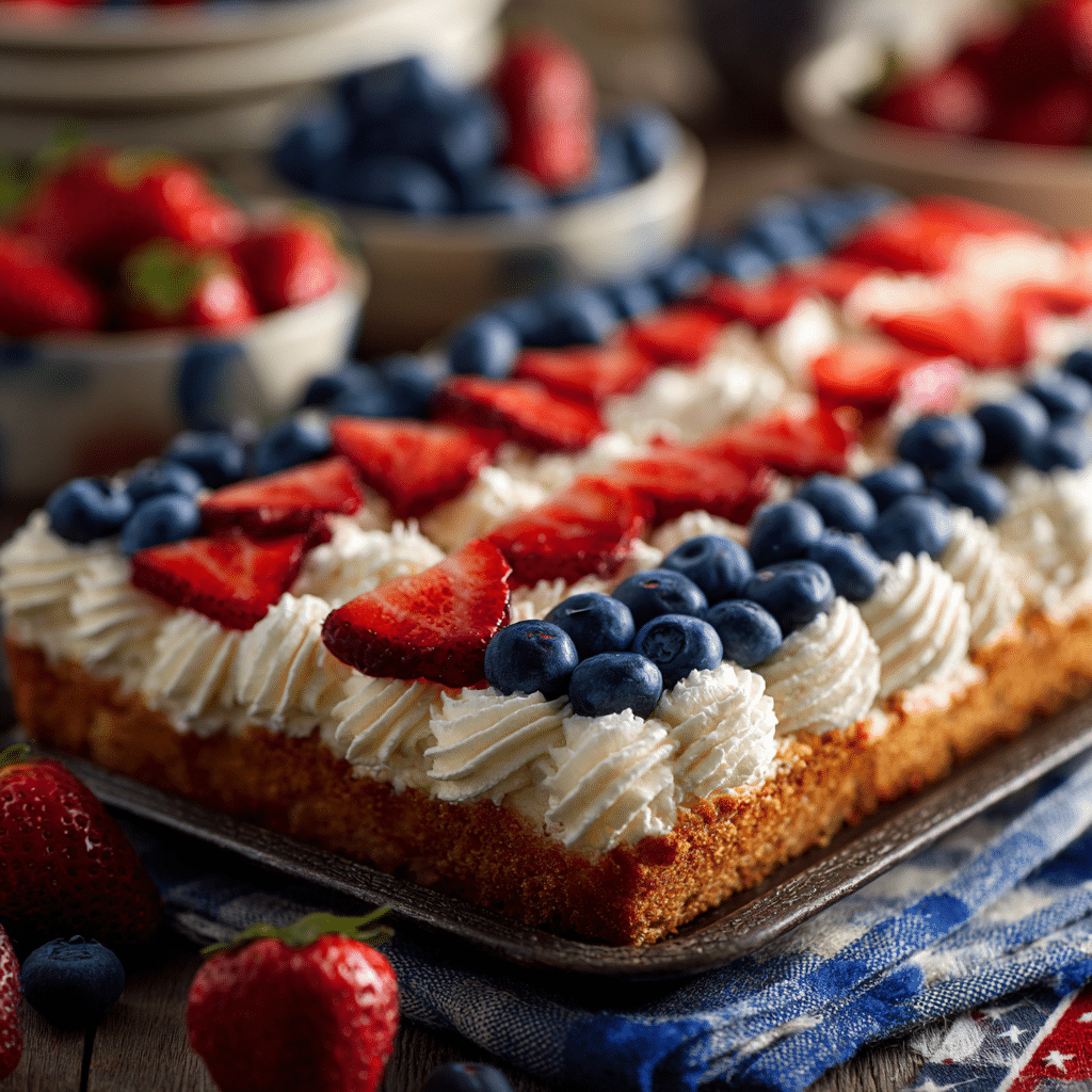 Flag Fruit Pizza