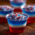 Red White & Blue American Flag Jello Shots
