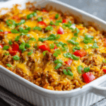 Taco Stuffed Pepper Casserole