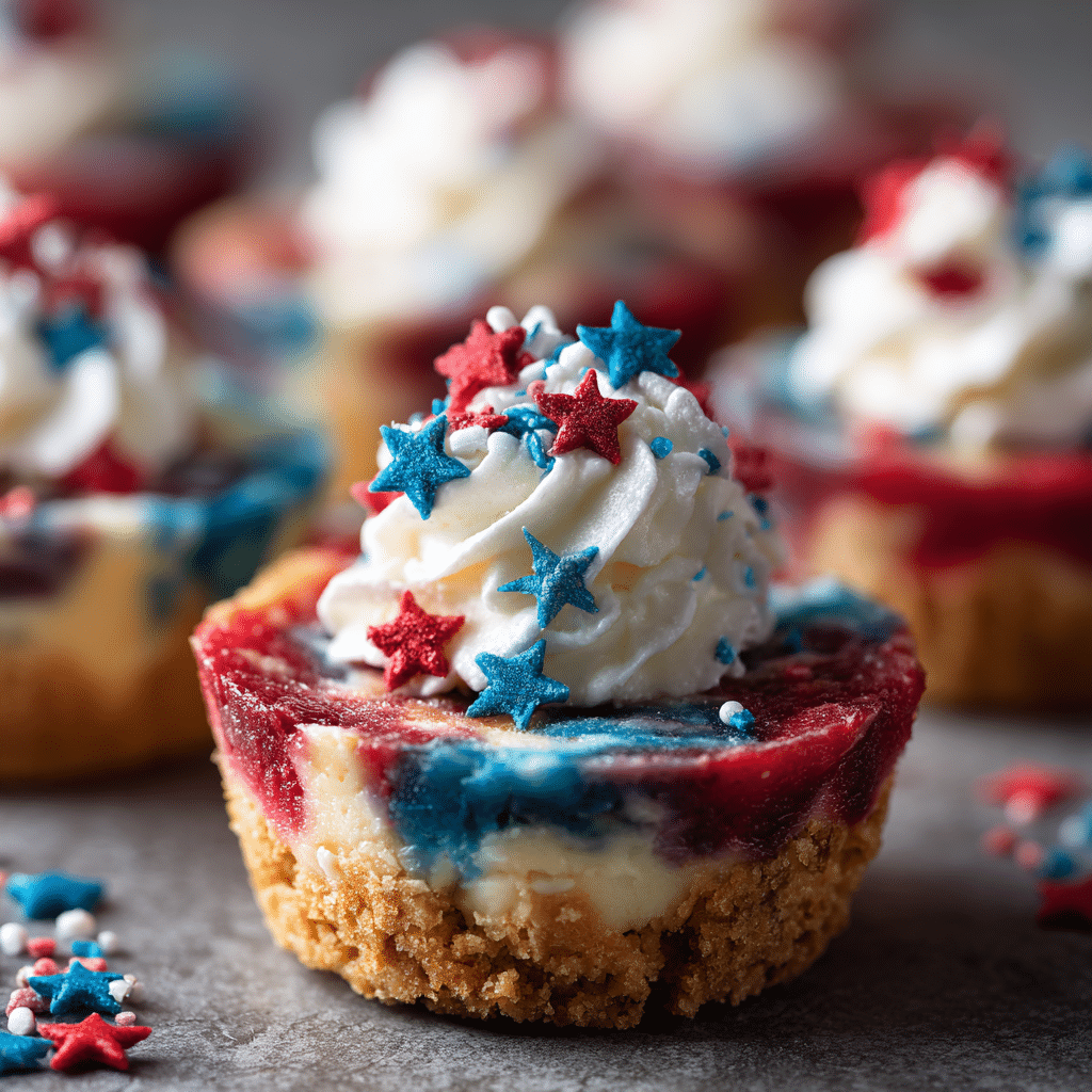 Patriotic Mini Cheesecakes