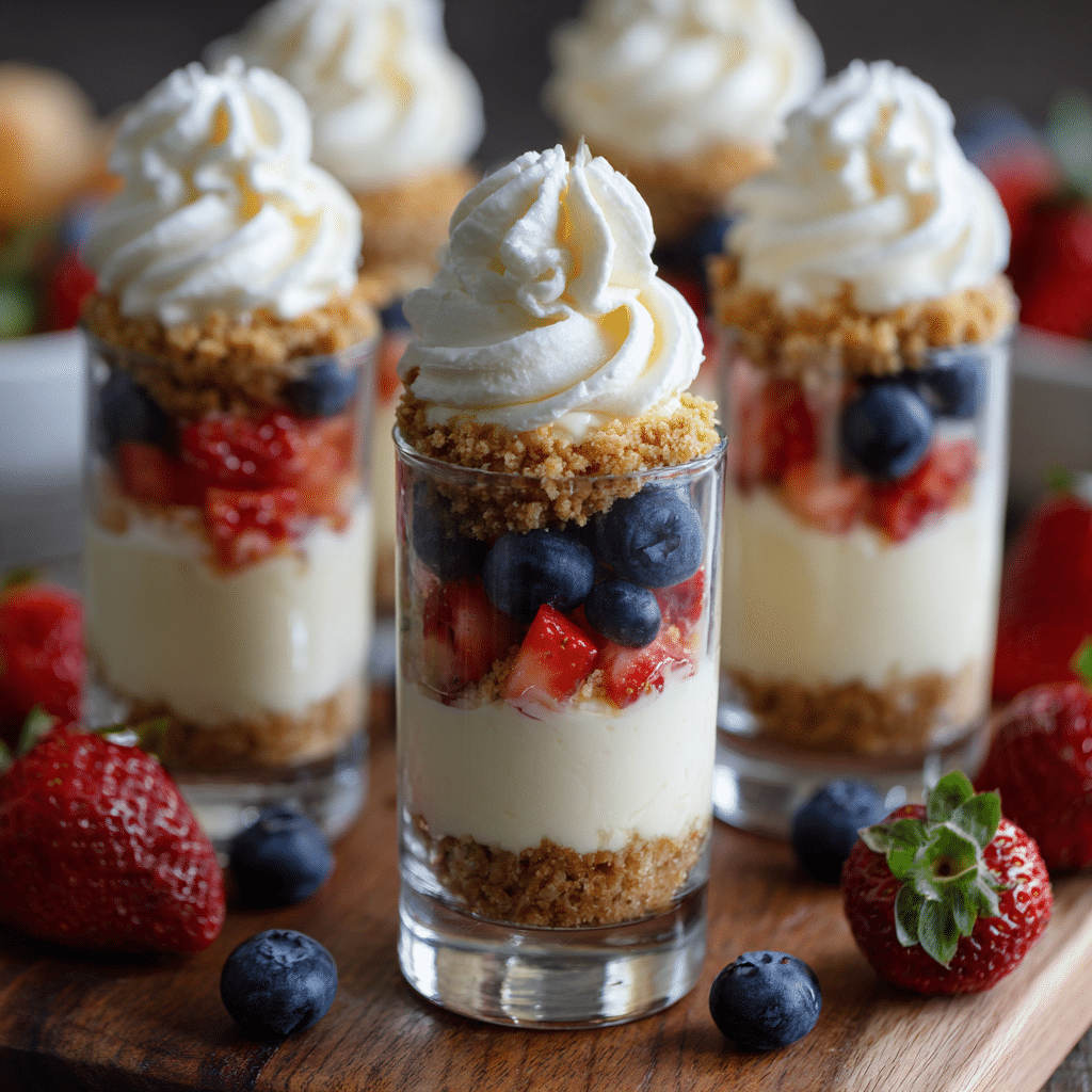 No Bake Mini Cheesecake Parfaits