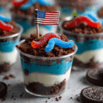 Red, White and Blue Dirt Cups