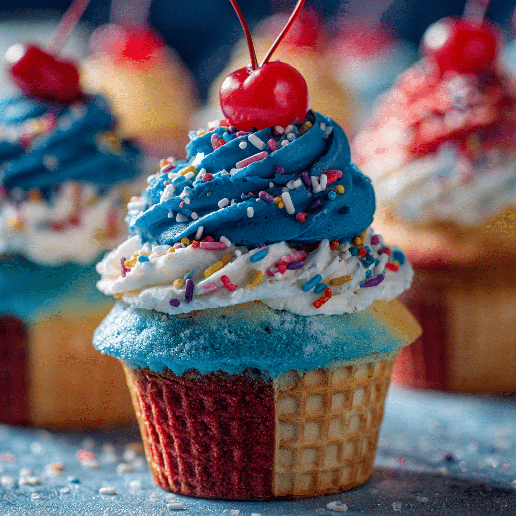 Red White and Blue Rice Krispie Treats