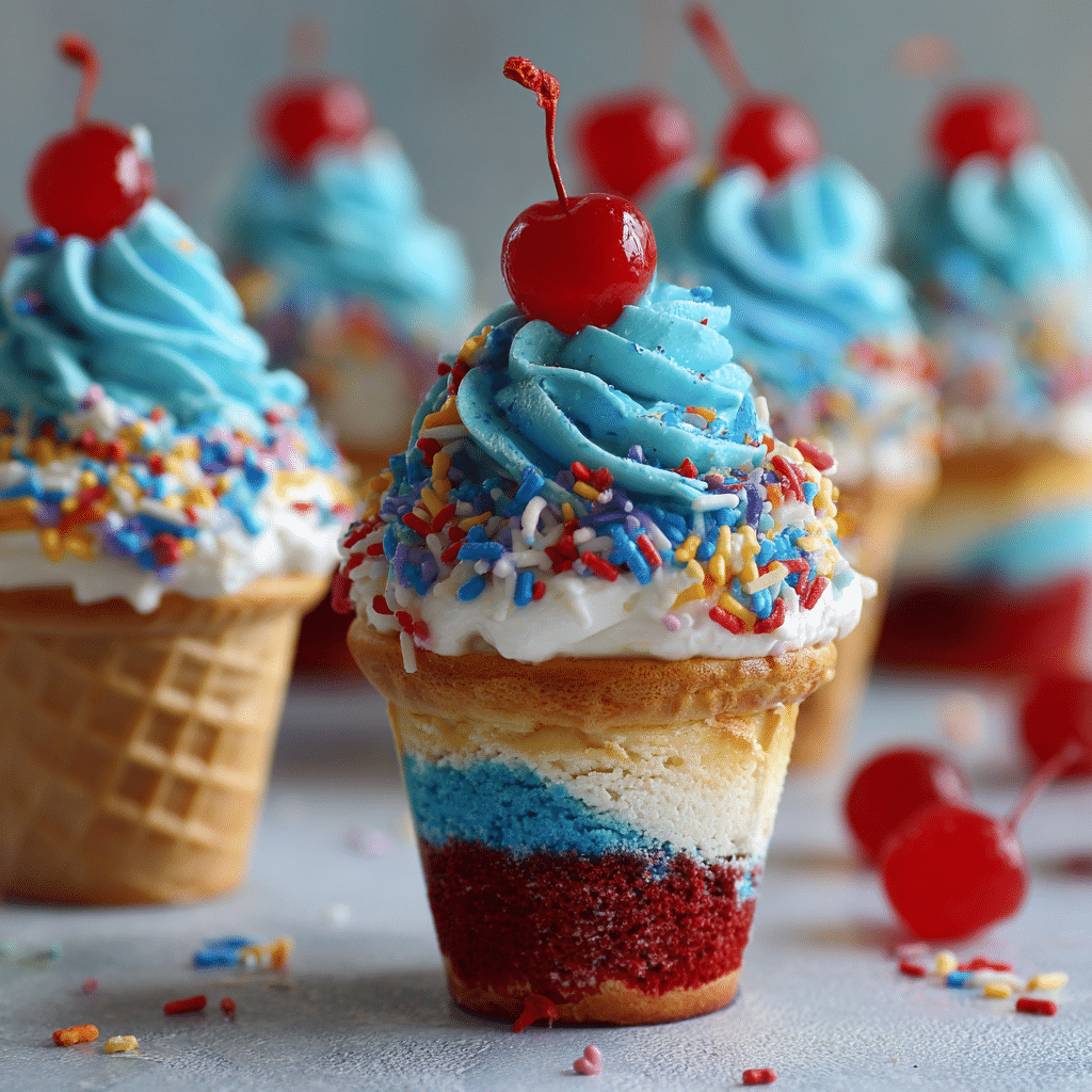 Red White and Blue Rice Krispie Treats