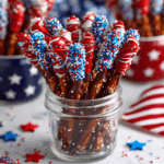 Patriotic Pretzel Rods