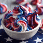 Patriotic Meringue Cookies