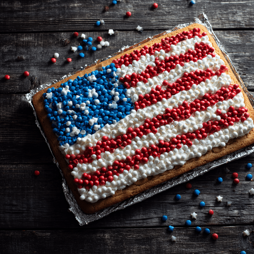 American Flag Cookie Cake Recipe