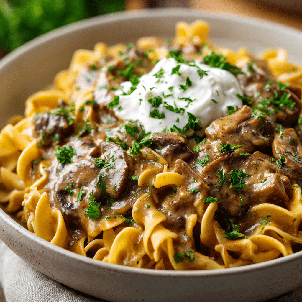 Easy Mushroom Stroganoff