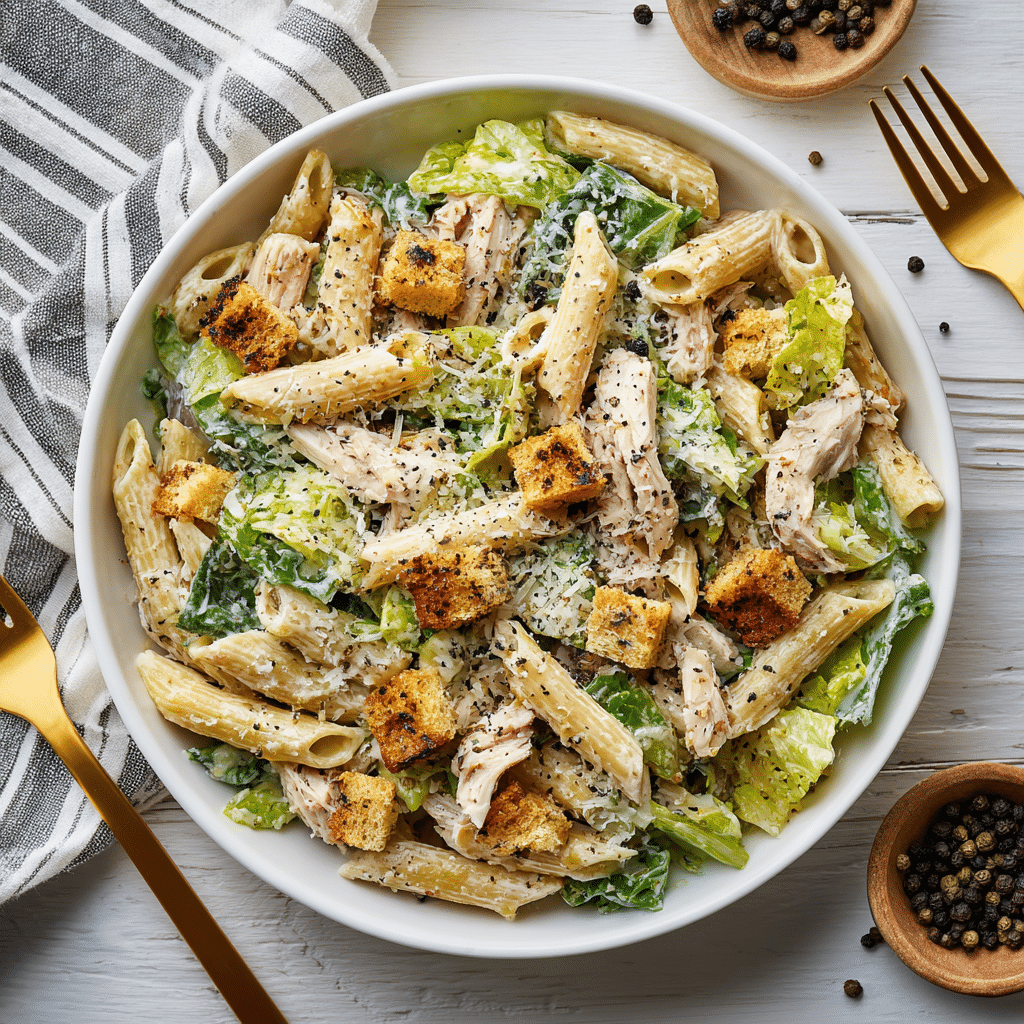 Chicken Caesar Pasta Salad