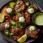 Peruvian Chicken with Green Sauce (Aji Verde)