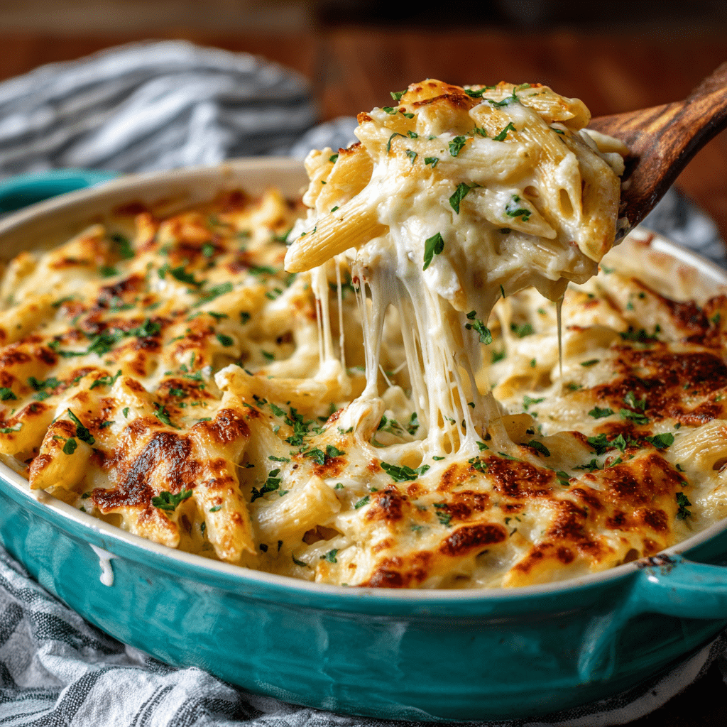 Chicken Alfredo Bake