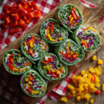 Rainbow Veggie Pinwheels