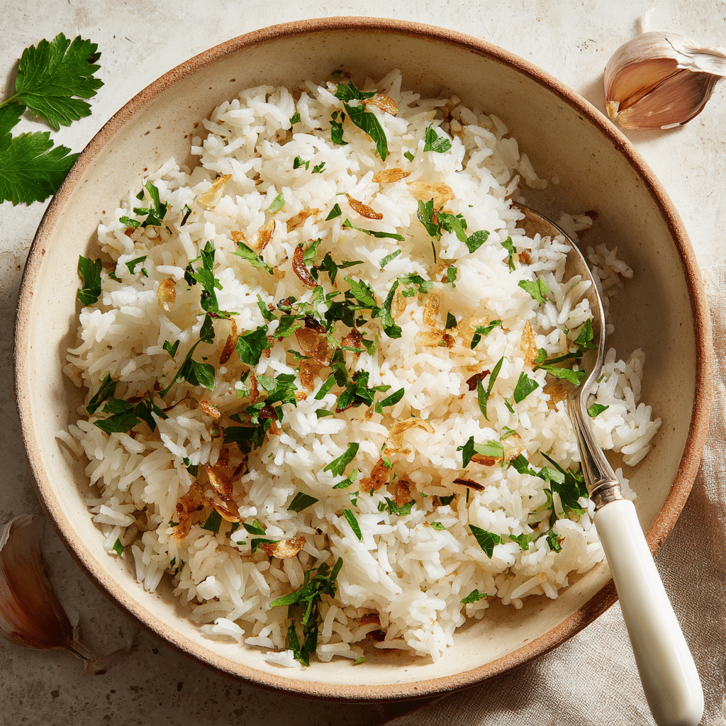 Easy Garlic Butter Rice Recipe (Flavor Packed!!)