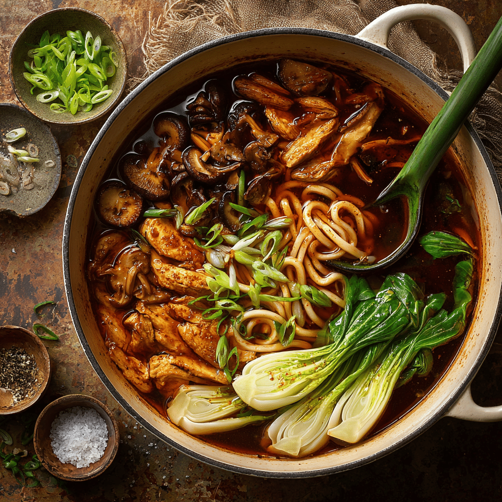 Chicken Udon Soup (鸡肉乌冬面)