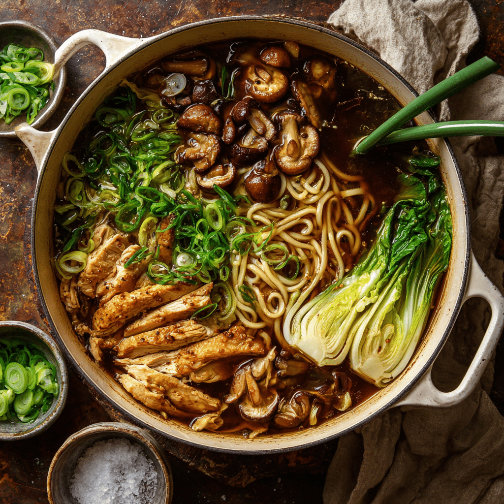 Chicken Udon Soup (鸡肉乌冬面)