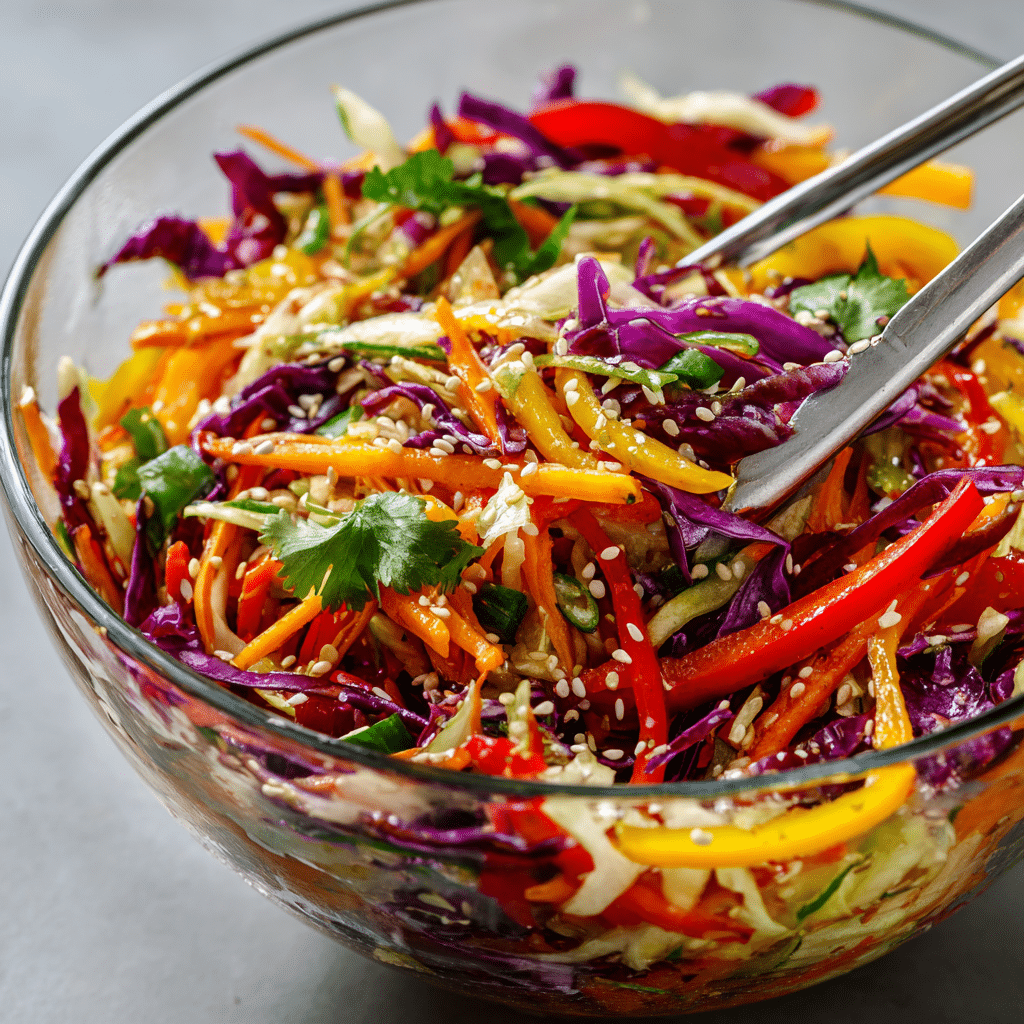 Asian Slaw with Sesame Dressing