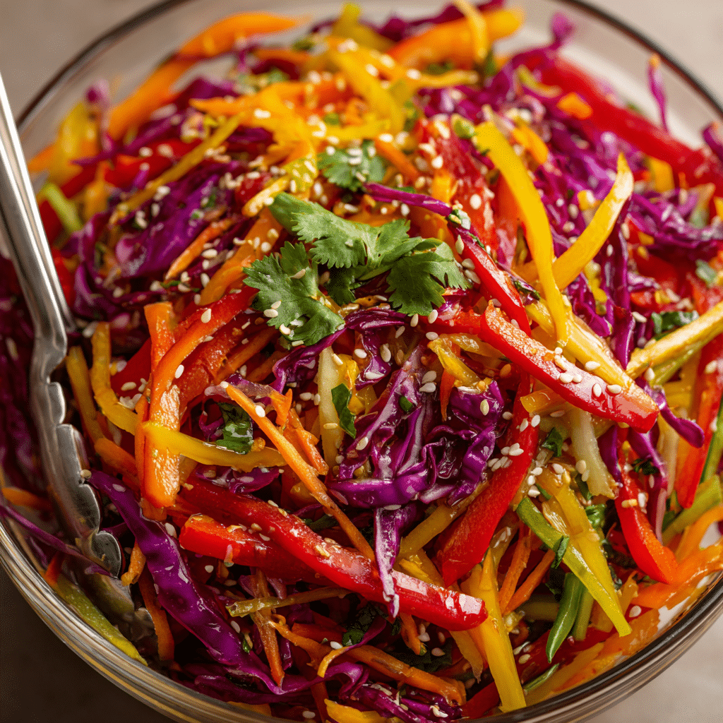 Asian Slaw with Sesame Dressing
