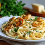 Blackened Shrimp Alfredo