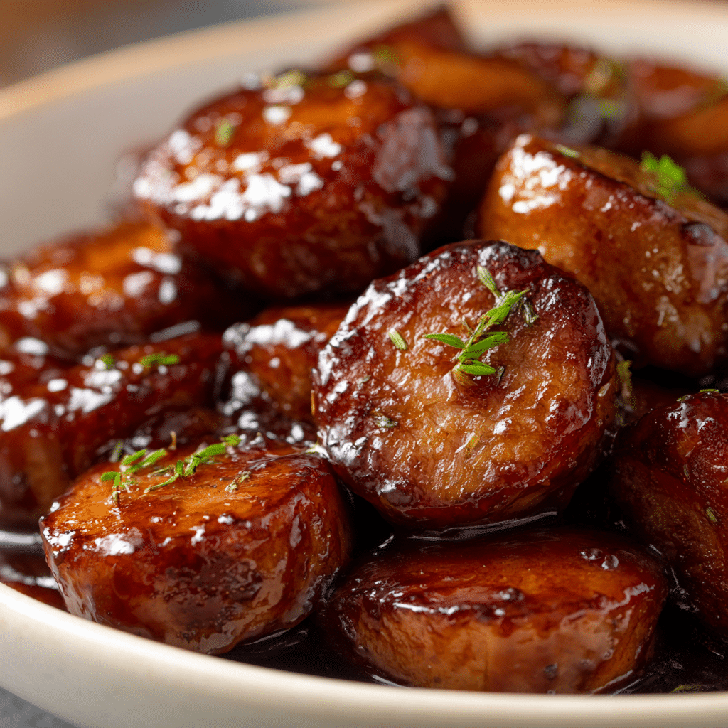 Baked BBQ Sausage Bites