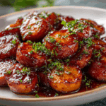 Baked BBQ Sausage Bites