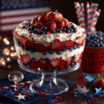 Red, White and Blue Trifle
