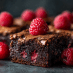 Triple Chocolate Raspberry Brownies