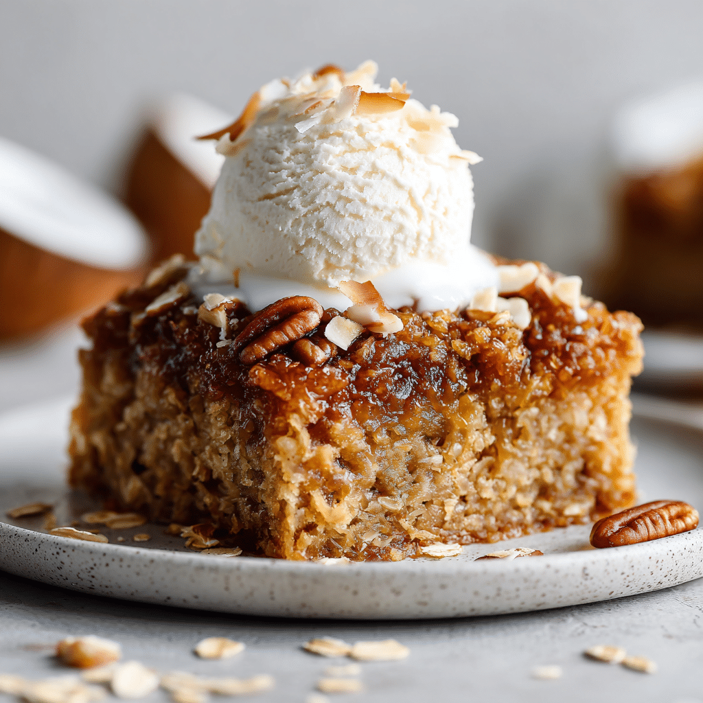 Old Fashioned Oatmeal Cake