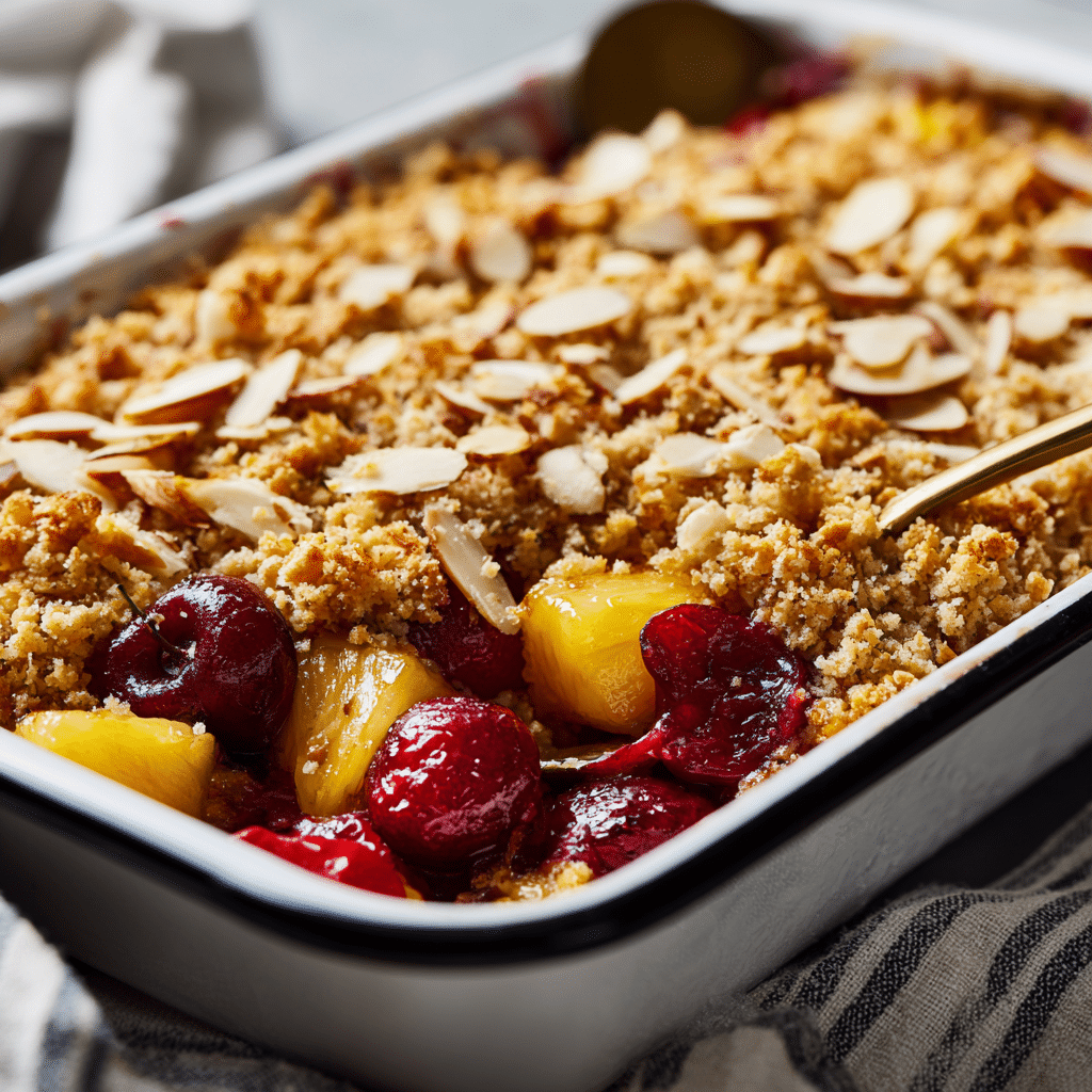 Easy Pineapple Cherry Dump Cake
