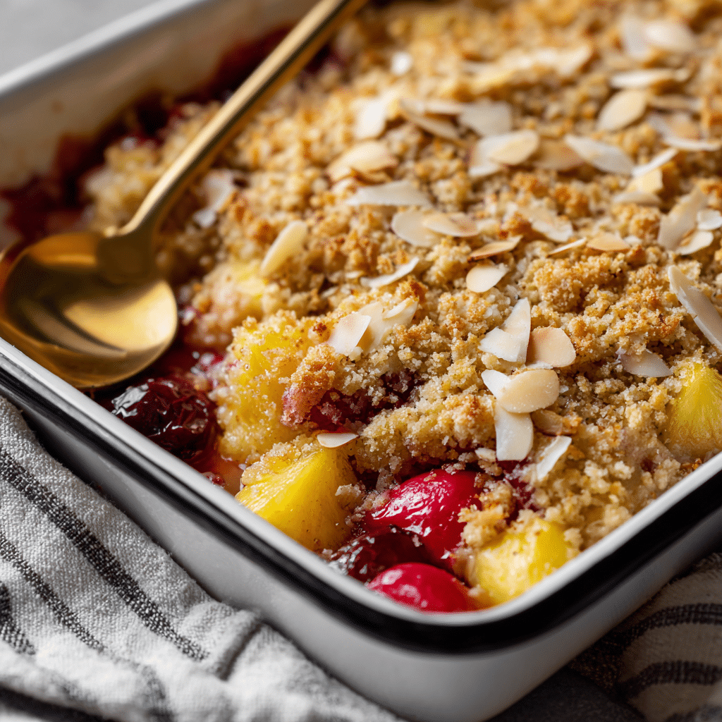 Easy Pineapple Cherry Dump Cake
