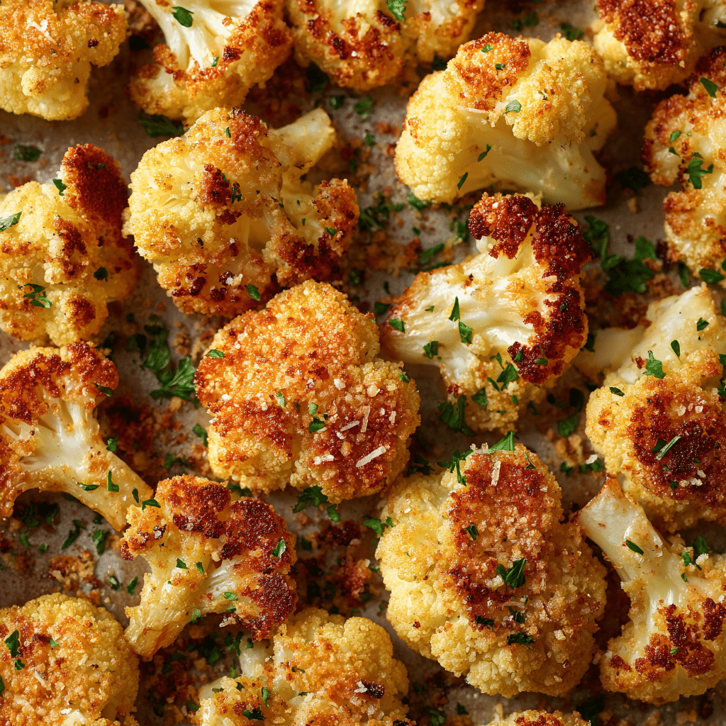 Crispy Parmesan Roasted Cauliflower