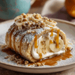 Caramel Banana Cake Roll