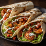 Grilled Shrimp Caesar Wraps