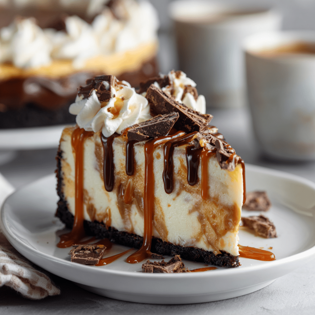 Caramel Chocolate Coffee Cheesecake