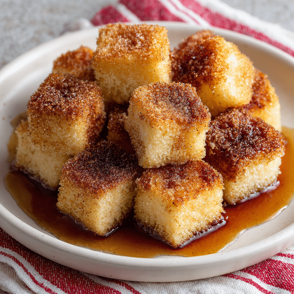 Angel Food Cake Churro Bites