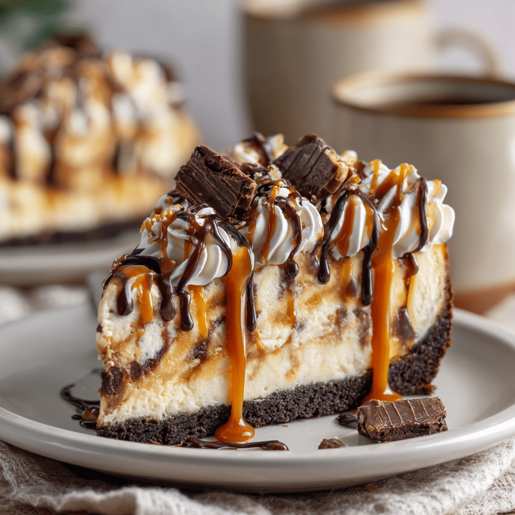 Caramel Chocolate Coffee Cheesecake