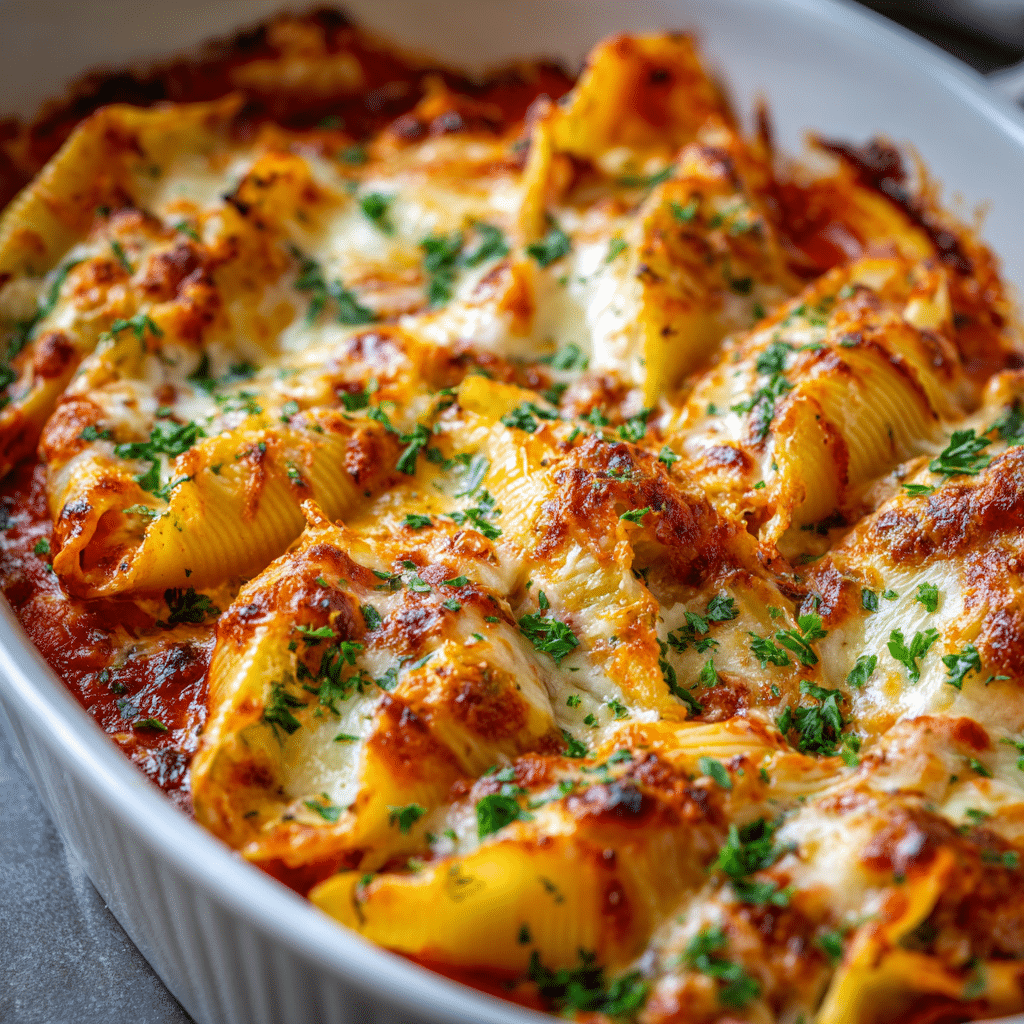 Easy Stuffed Manicotti