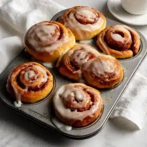 Cinnamon Roll Cruffins Recipe