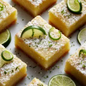 Lime Shortbread Bars Recipe